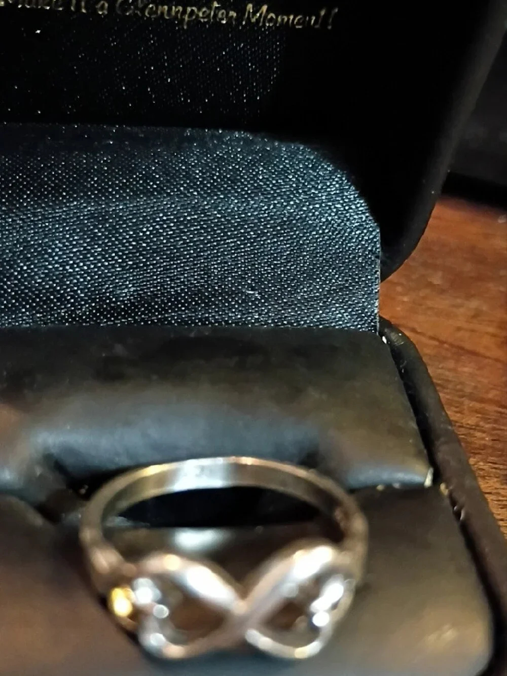 Sterling Silver Infinity Heart Ring 8